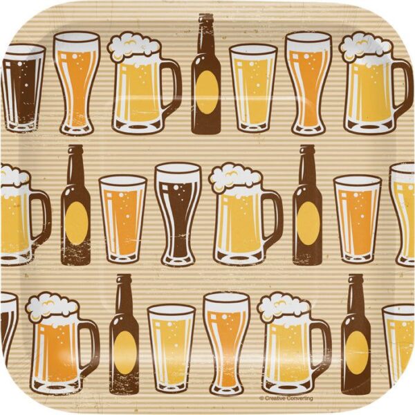 Beers & Cheers 7" Plates 8CT