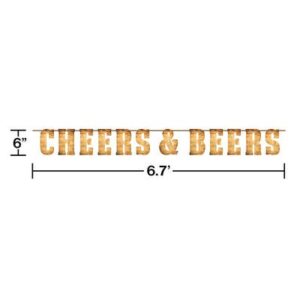 Cheers & Beers Letter Banner 6.7'