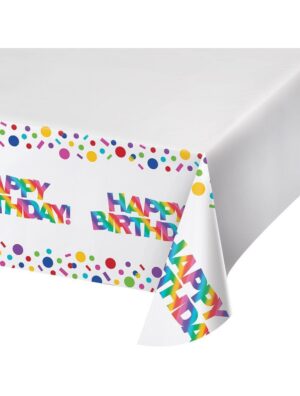 Rainbow Foil Tablecover 54"x102"