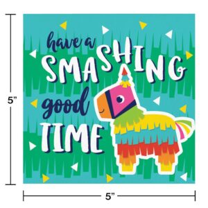 5" Fiesta Fun Pinata Beverage Napkins 16CT