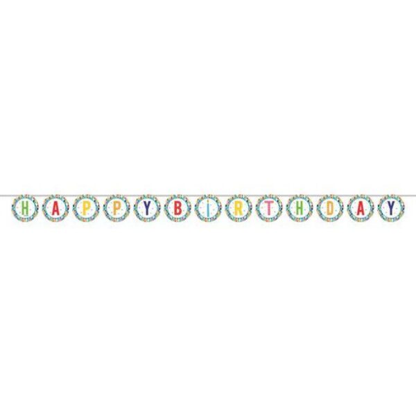 Bright Birthday Ship Ribbon Banner