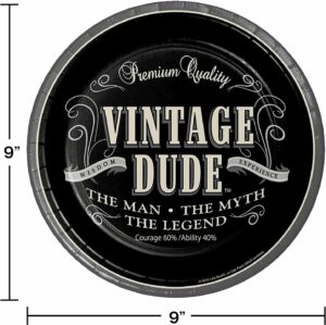 Vintage Dude 7" Plates 8CT
