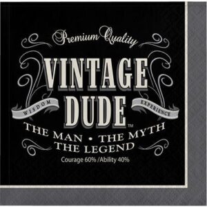 Vintage Dude Beverage Napkins 16CT