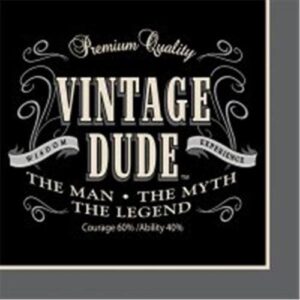 Vintage Dude Lunch Napkins 16CT