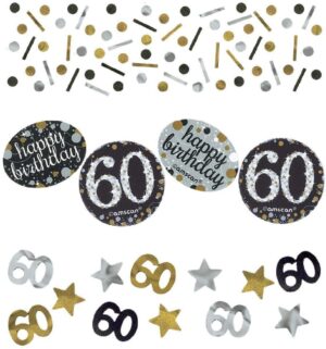 Sparkling Celebration "60" Confetti 1.2oz