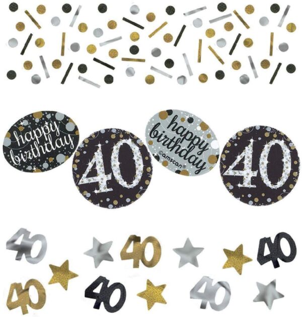 Sparkling Celebration "40" Confetti 1.2oz