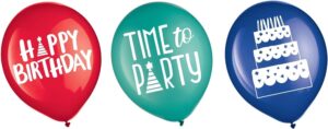 A Reason To Celebrate Assorted 12" Latex Balloons 15CT