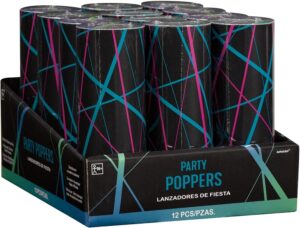 Finally 21 4" Foil Confetti Poppers 12CT
