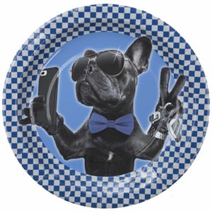 Bulldog 16th Birthday 9" Plates 8CT