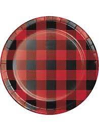 7" Buffalo Plaid Lunch Plates 8CT