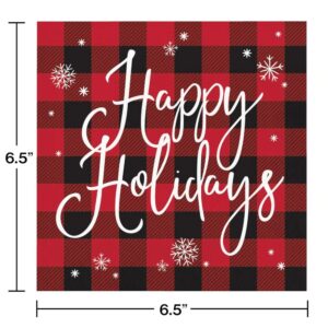 6.5" Buffalo Plaid Lunch Napkins 16CT