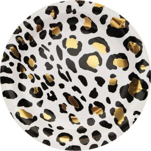 9" Leopard Plates 8CT