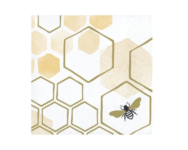 5" Honeycomb Beverage Napkins 16CT