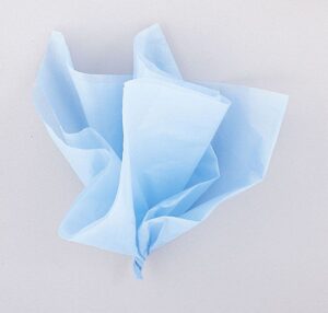 10 Baby Blue Tissue Sheets