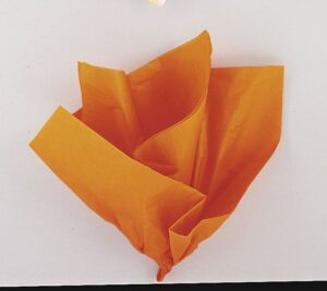 10 Orange Tissue Sheets