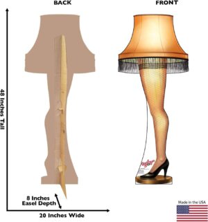 Leg Lamp Cardboard Standup Cutout 48"x20"x8"