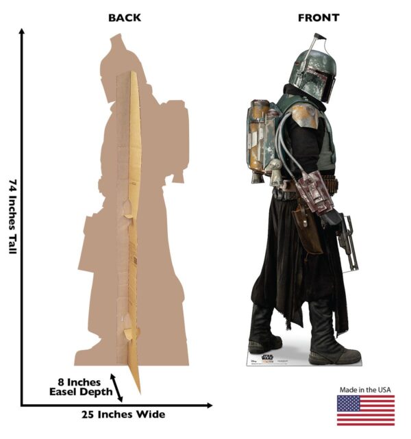 Boba Fett Armor Life-Size Cardboard Standup Cutout 74"x25"x8"