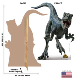 Jurassic World Blue Raptor Cardboard Standup Cutout 59"x45"x8"