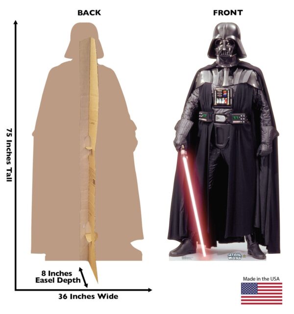 Darth Vader Life-Size Cardboard Standup Cutout 75"x36"x8"