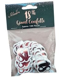 Big Size Rose Gold 18th Confetti