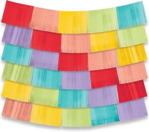 60" Rainbow Fringe Backdrop