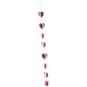 3d Heart Mini Banner Iridescent