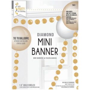Diamond Gold Mini Banner 6'