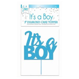 Blue It's A Boy Cake Topper 5"