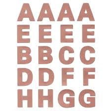 Metallic Letter Stickers