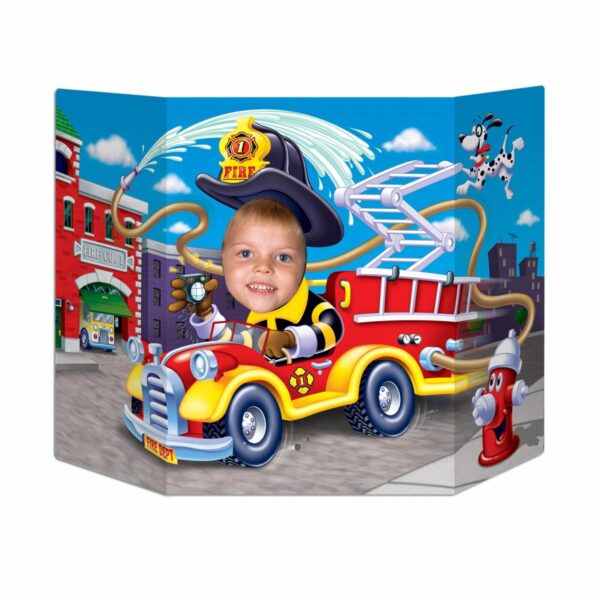Fire Truck Photo Prop 37"x25"