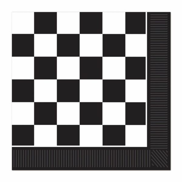 6.5" Checkered Lunch Napkins 16CT