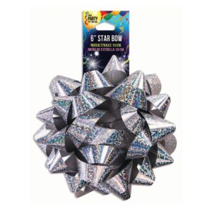 6" Holographic Star Bow