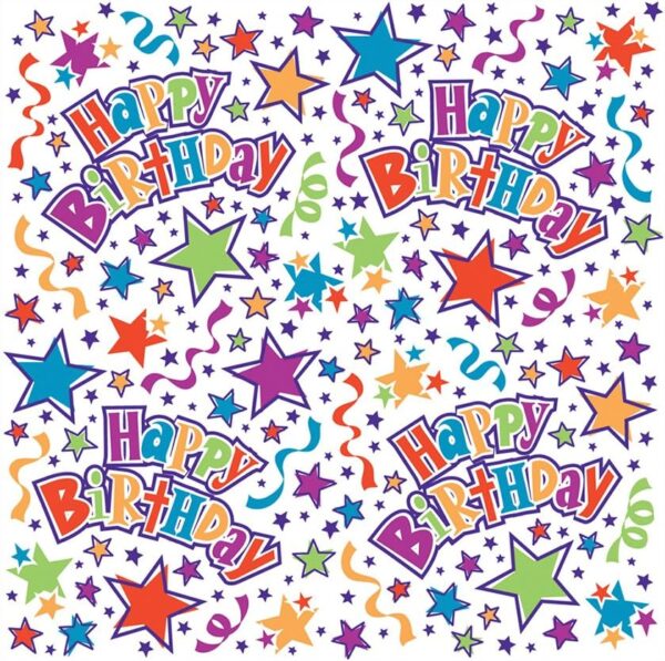 Birthday Stars Giftwrap 30"x5
