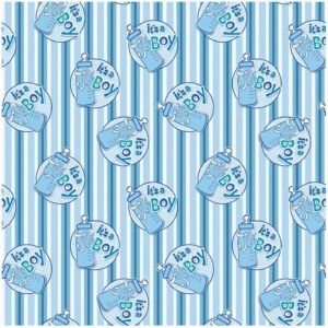 Its A Boy Bottle Giftwrap 30"x5ft