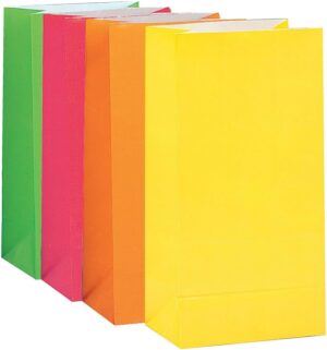10"x5" Assorted Paper Party Bags 10CT