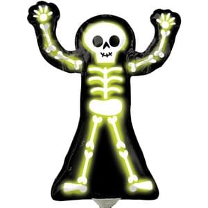 Mini Neon Skeleton Balloon 28"