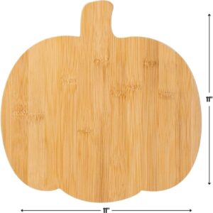 Pumpkin Shaped Wooden Serving Platter