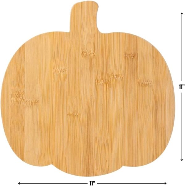 Pumpkin Shaped Wooden Serving Platter
