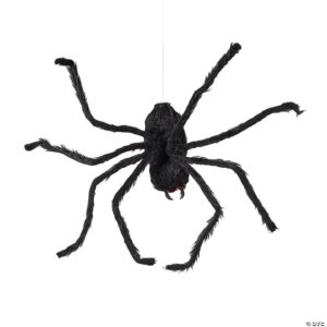 Hanging Animated Hairy Spider 32"