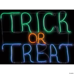 Glowing Trick Or Treat Sign