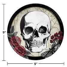 9" Creepy Characters Plate 8CT