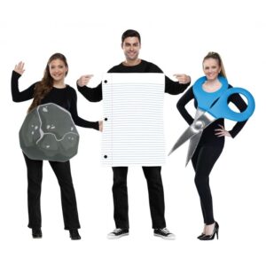 Rock Paper Scissors Adult Multi Costume