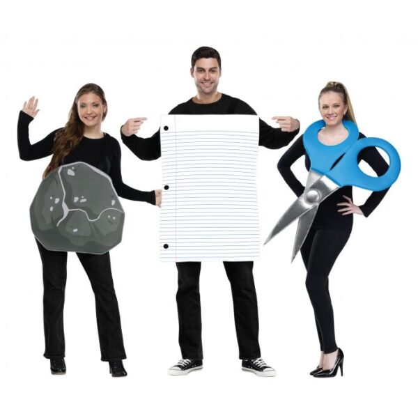 Rock Paper Scissors Adult Multi Costume