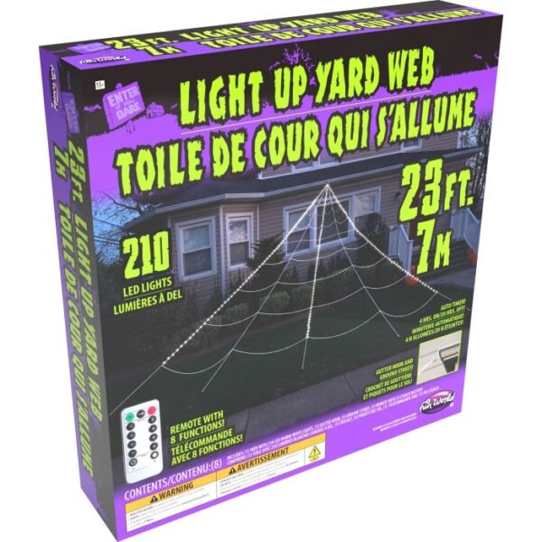 Mega 23' Light Up Led Yard Web