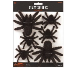 6PK Fuzzy Spider