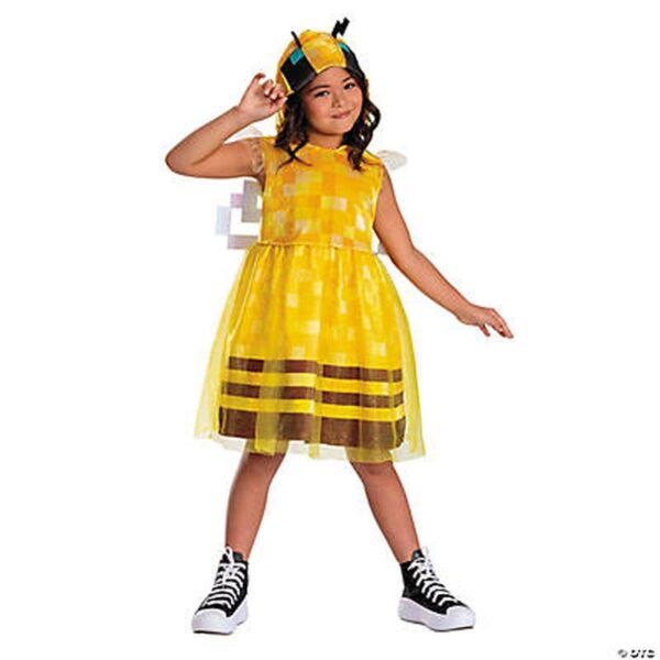 Minecraft Bee Girl Hooded Dress