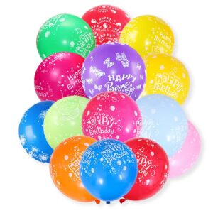 12" Happy Birthday Balloons 6CT