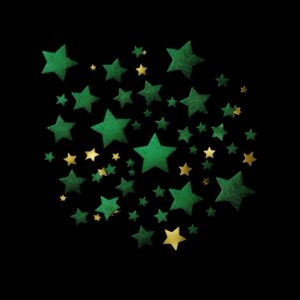 Green Stars Confetti