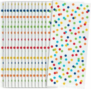 Rainbow Polka Dot Cello Bags 20CT