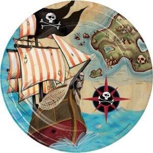Pirate 7" Plates 8CT